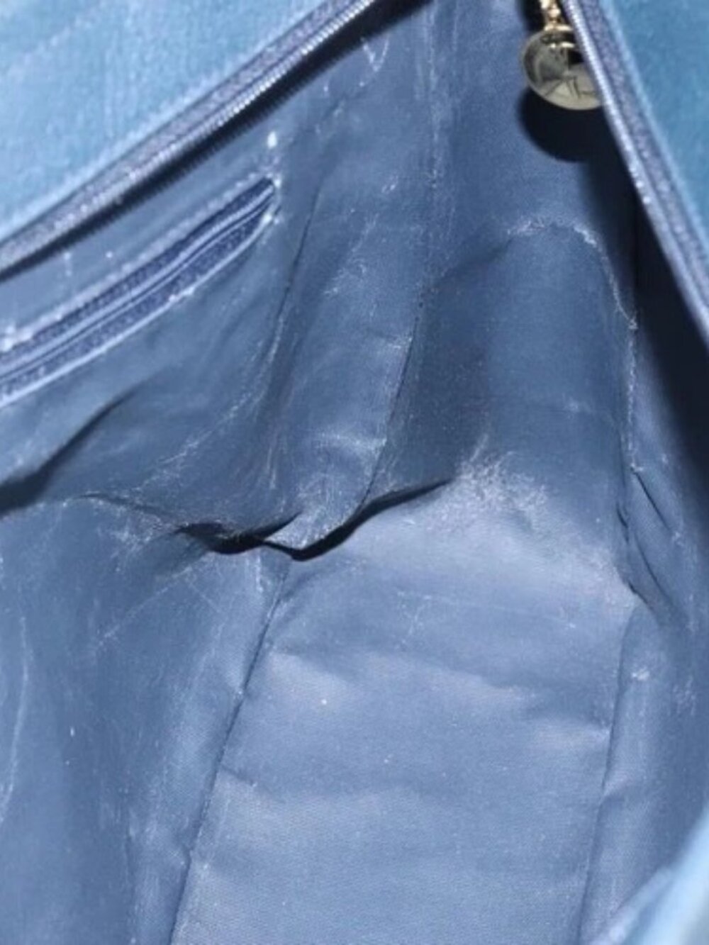 GUCCI Tote Bag Canvas Navy Gold 001 865 1525 - Picture 12 of 15